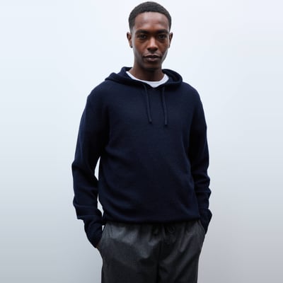 Pull à capuche en laine MONOPRIX