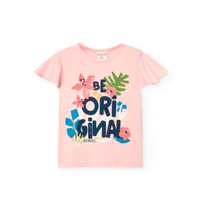 T-shirt à manches courtes avec col rond BOBOLI