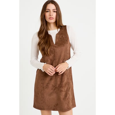 Robe droite courte sans manches col rond CACHE CACHE