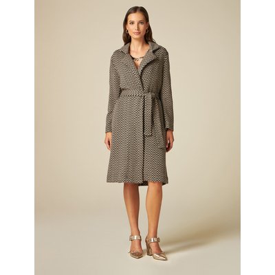Manteau sans doublure en tissu à chevrons OLTRE