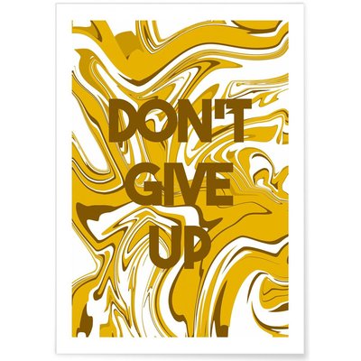 Affiche 'Don't give up' L'AFFICHERIE