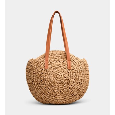Sac À Main Rond Lila Paille GALERIES LAFAYETTE