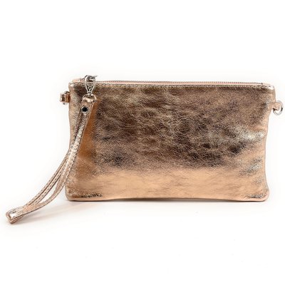 Pochette en cuir grainé irisé MELUSINE OH MY BAG