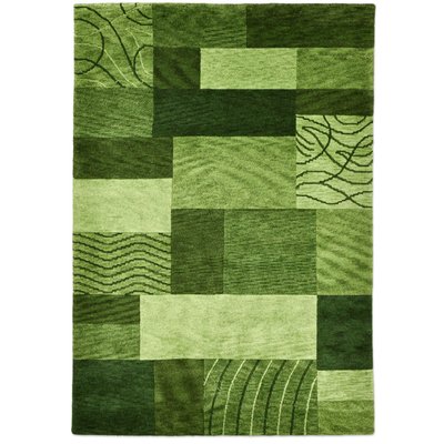 Tapis noué à la main au design patchwork et à l'effet très profond - Domas THEKO