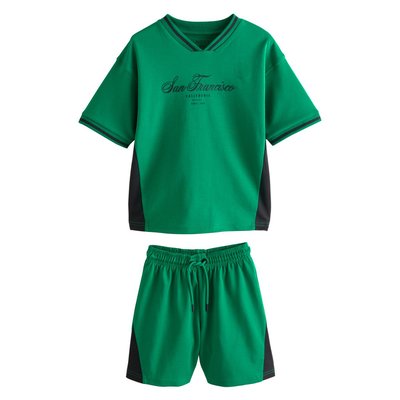 T-shirt à col v et short ensemble NEXT