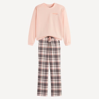 Pijama de moletão e flanela LA REDOUTE COLLECTIONS