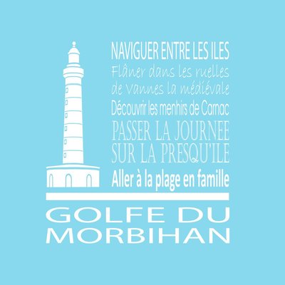 Tableau Mural Golfe Morbihan RÉGIONALISME CEANOTHE