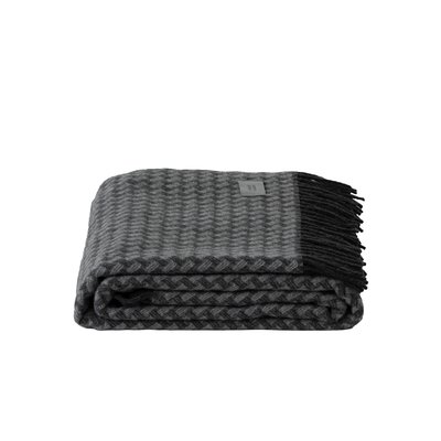 Plaid Anthracite BAIKAL CARRE BLANC