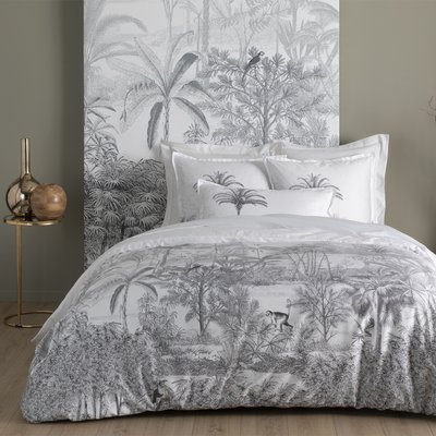 Housse de couette imprimée en satin de coton bio, AMAZONE ALEXANDRE TURPAULT