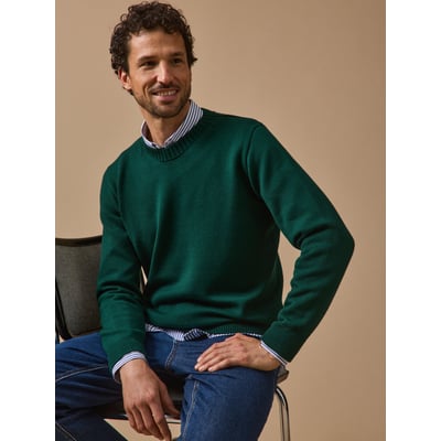 Pull laine mérinos  : Cyrillus X les 3 Tricoteurs CYRILLUS