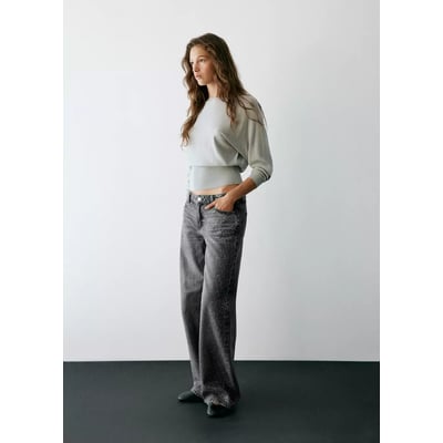 Jean droit strass MANGO TEEN