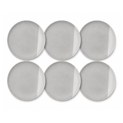 Lot de 6 grandes assiettes, TERRE DE SIENNE ARTIME