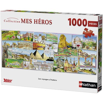 Puzzle Les voyages d'Astérix 1000 pcs NATHAN