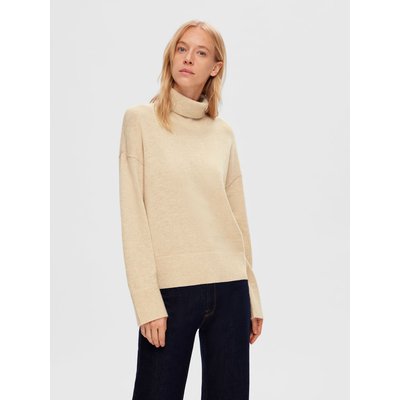 Laine mélangée col roulé Pull SELECTED FEMME