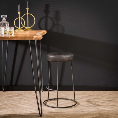 Tabouret de bar gris RALF PIER IMPORT