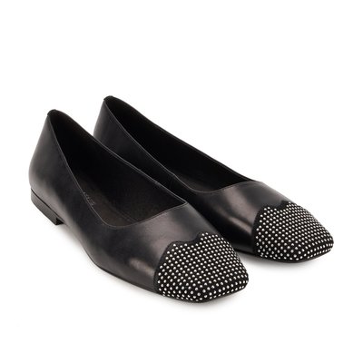 Ballerines Elisa Cuir Lisse Studs BONS BAISERS
