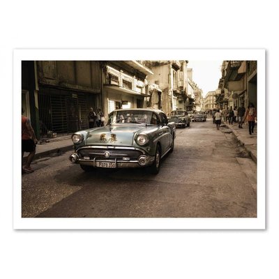Affiche d’art 30 x 40 cm -  Old  Havana  Street - Alper Uke WALL EDITIONS
