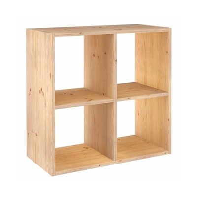 Étagère Pin Massif 2x2 Cubes H70,8 Cm X L70,8 Cm X P33 Cm ASTIGARRAGA