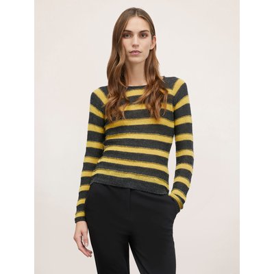 Pull à rayures jacquard en laine mélangée MOTIVI