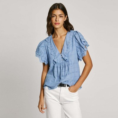 Blouse À Manches Courtes Avec Volants PEPE JEANS