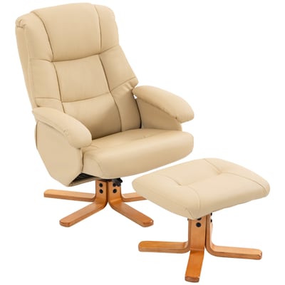 Fauteuil inclinable avec repose-pieds HOMCOM