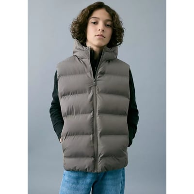 Gilet matelassé à capuche MANGO KIDS