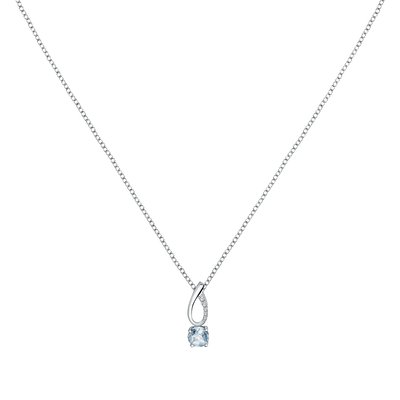 Collier en argent 925 et oxyde de zirconium CLEOR
