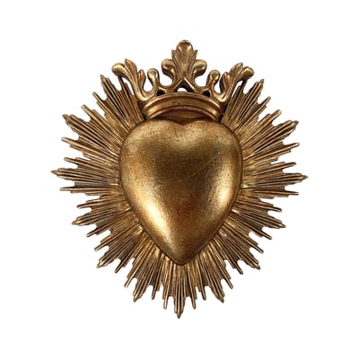 Déco murale ex-voto couronne 17.6x18cm EMDE
