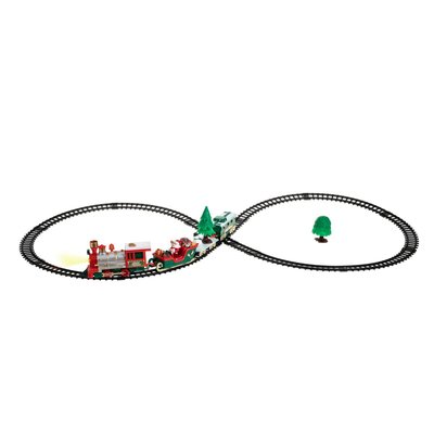 Train électrique de Noël 22 pièces musical 1 LED à piles FEERIC LIGHTS & CHRISTMAS
