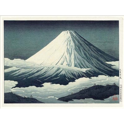 Affiche mont Fuji Ukiyo-E  Mount Fuji THE DYBDAHL CO
