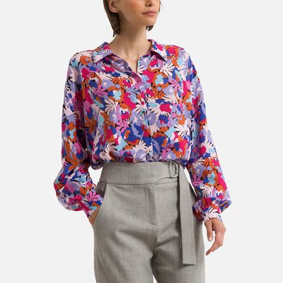 Langärmelige Bluse mit Blumenmuster LINDA SUNCOO