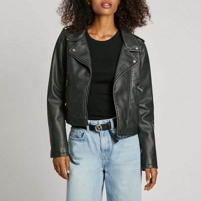 Veste De Motard En Simili Cuir PEPE JEANS