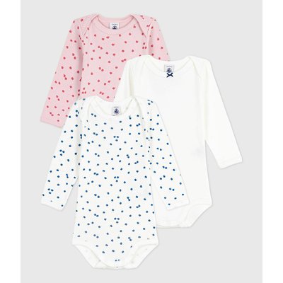 Confezione da 3 body maniche lunghe PETIT BATEAU