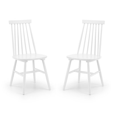 Mondrich Spindle Back Solid Wood Dining Chairs (Set of 2) SO'HOME