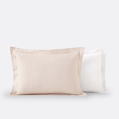 Two-Tone Cotton Pillowcase LA REDOUTE INTERIEURS