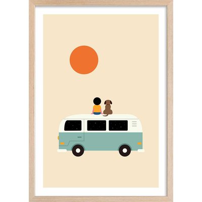 Affiche enfant sur le van HEXOA