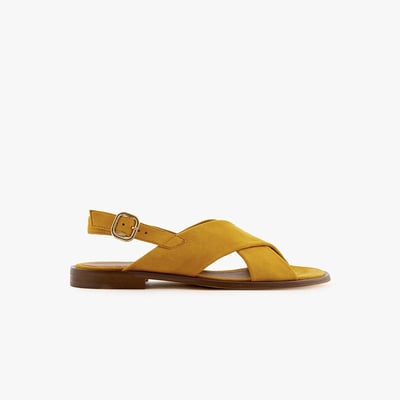 Sandale cuir velours AXELLE MAISON TOUFET
