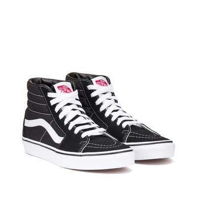 Vans negras altas mujer hot sale