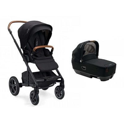 Poussette duo MIXX Next + Nacelle CARI Next Caviar NUNA