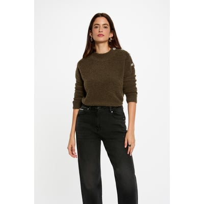 Pull col montant et boutons MORGAN