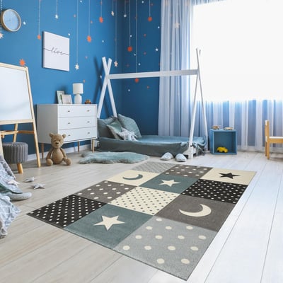 Tapis enfant tissé MINIKIDS UN AMOUR DE TAPIS