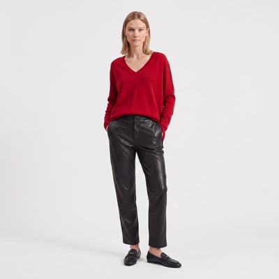 Pull coupe oversize col en V manches longues GABY ARTLOVE