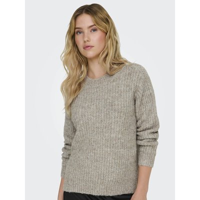 Pull en maille mousseuse, col rond ONLY