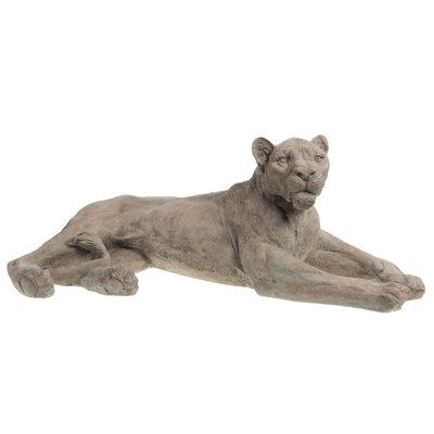 Lionne allongée naturel 110 cm AMADEUS