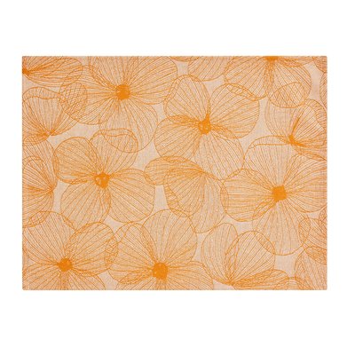 Set de table enduit, A LA CARTE FLEURS PAPILLONS LE JACQUARD FRANCAIS