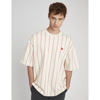 T-shirt broderie poitrine rayé BZB