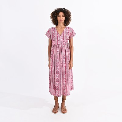 Robe longue imprimée, col croisé MOLLY BRACKEN