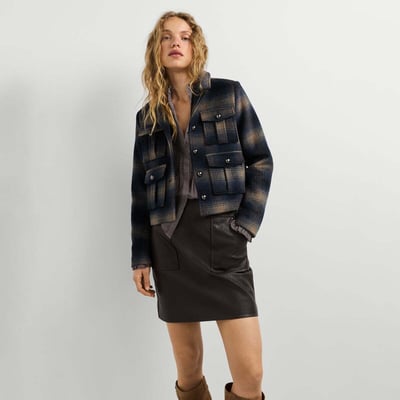 Veste Type Blazer À Carreaux PEPE JEANS