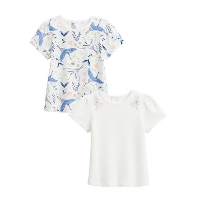 Lot de 2 t-shirts enfant manches courtes Tiana PETIT BEGUIN