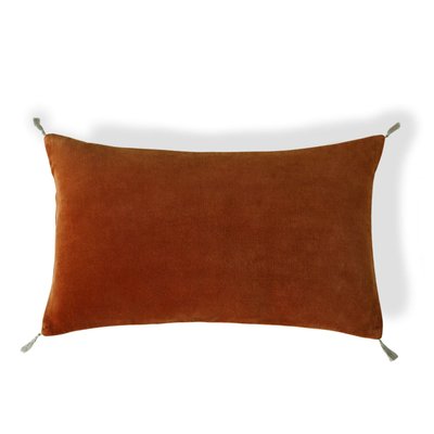 Housse de coussin velours de coton DANUBE FEBRONIE
